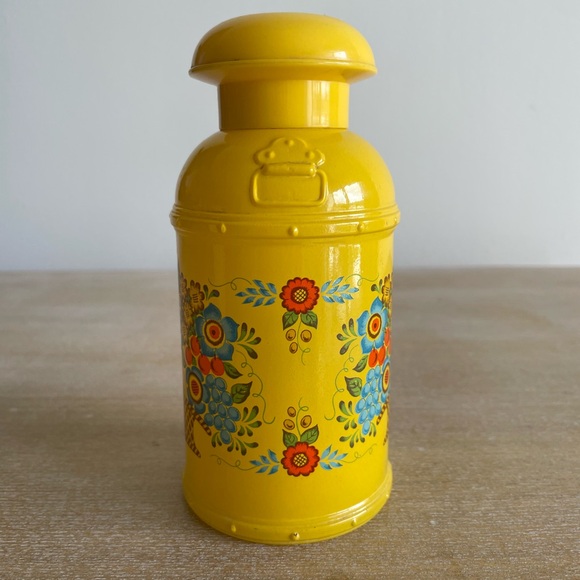 AVON - FIELD FLOWERS Vtg 70s MCM Yellow Country Rural Floral Bottle - Picture 4 of 11